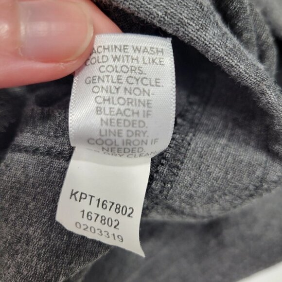 J. Jill Women's Ponte Slim Leg Charcoal Grey Stretchy Pull On Pants Size M - Picture 8 of 11